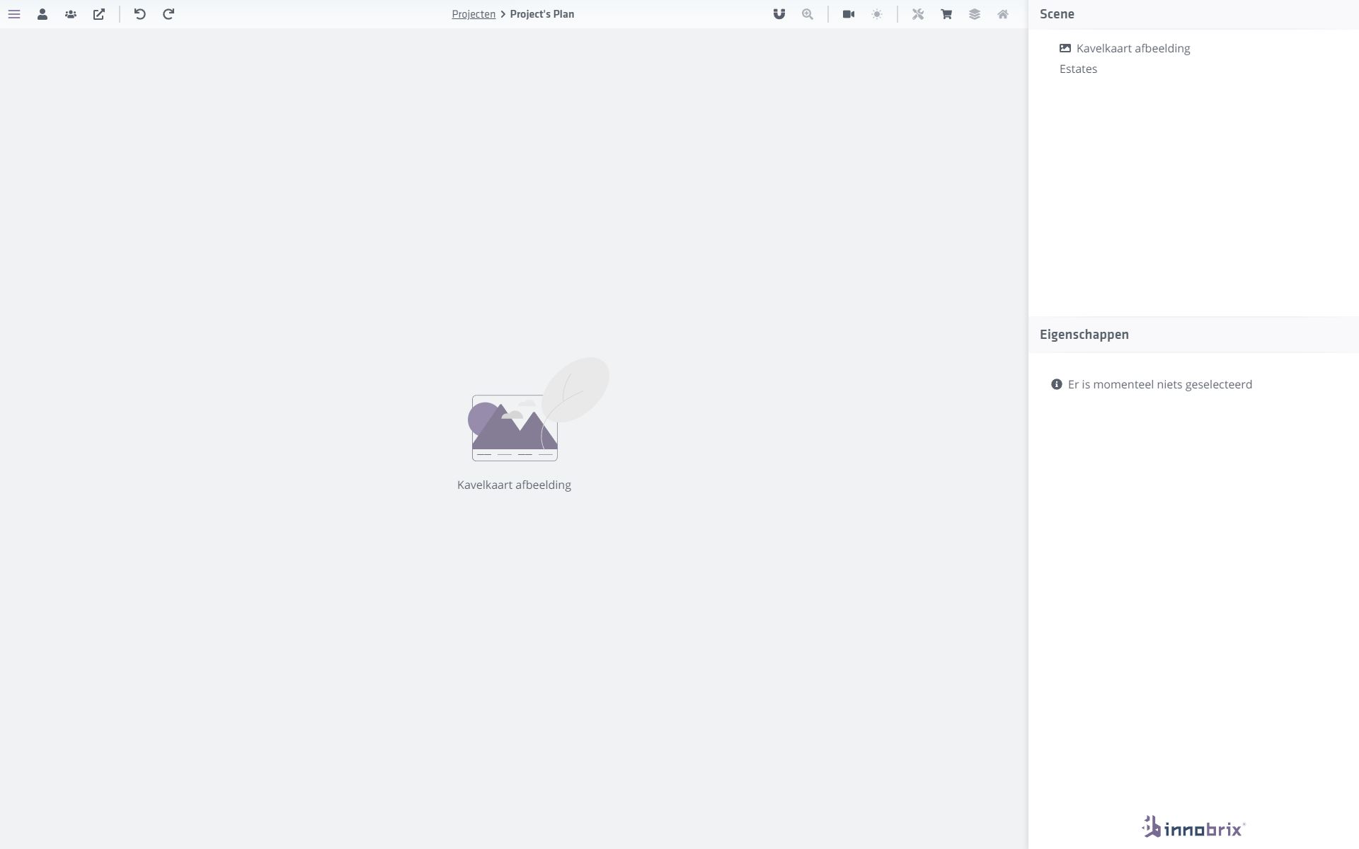 De 2D Kavelselector - blanco